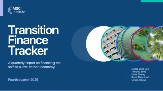 【英文】MSCI：第四季度全球转型融资报告