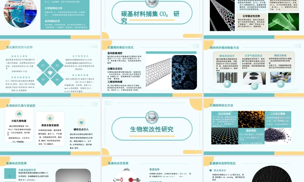 中国化工学会PPT：碳基材料在CO2捕集中应用的研究进展