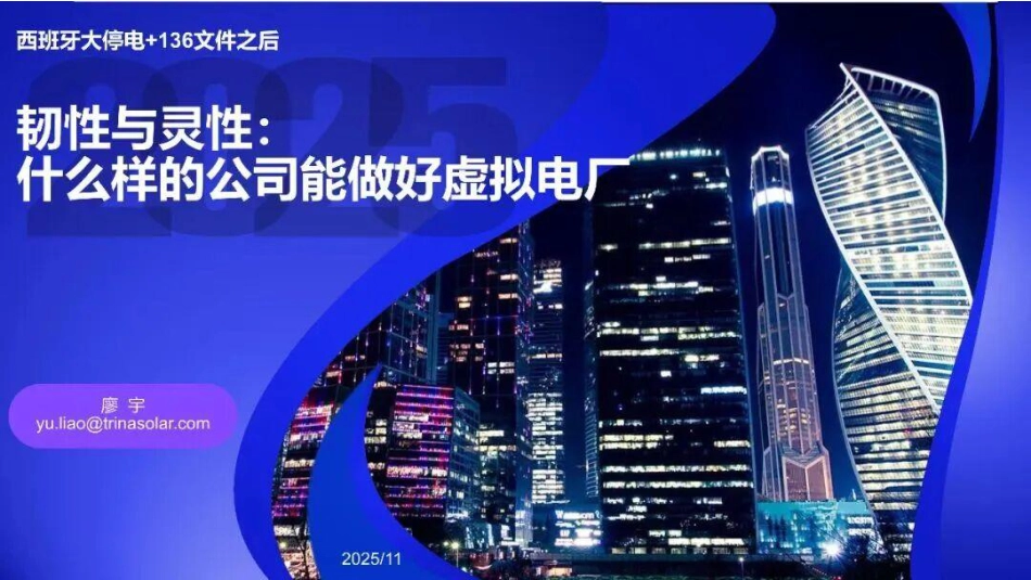 天合光能PPT：韧性与灵性：什么样的公司能做好虚拟电厂_第1页