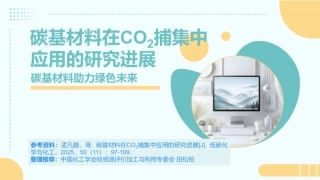 中国化工学会PPT：碳基材料在CO2捕集中应用的研究进展