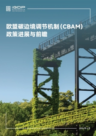 绿新院iGDP：欧盟碳边境调节机制（CBAM）政策进展与前瞻