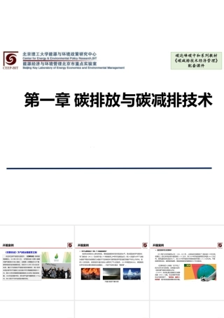699页《碳减排技术经济管理》全套课件