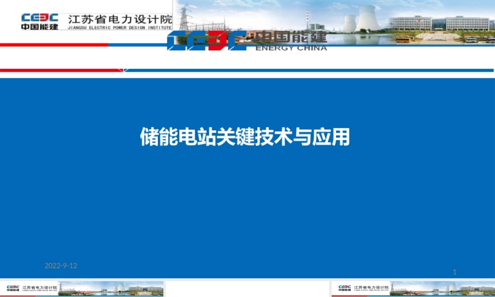 储能电站关键技术与应用