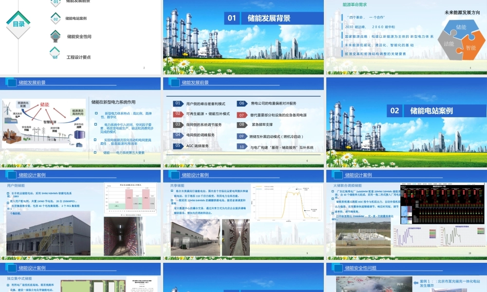 大型储能电站设计案例和关键要素