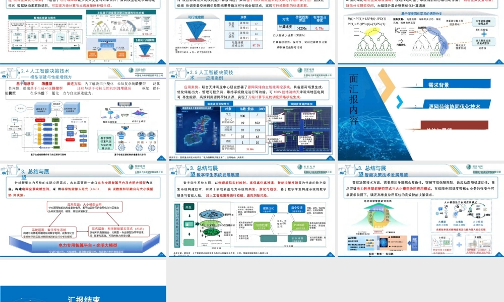 中国电科PPT:基于数字孪生与智能决策的源网荷储协同优化技术