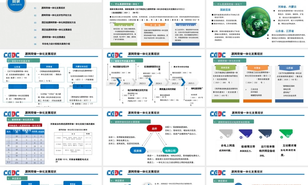 中国能建PPT:园区级源网荷储一体化项目规划方法与路径