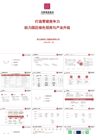 中国通信服务PPT：打造零碳竞争力，助力园区绿色招商与产业升级