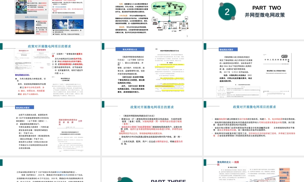 52页深度PPT:并网型微电网项目开发和运营