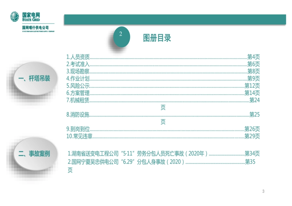 典型作业现场反违章学习手册（电网建设-线路-杆塔吊装）_第3页
