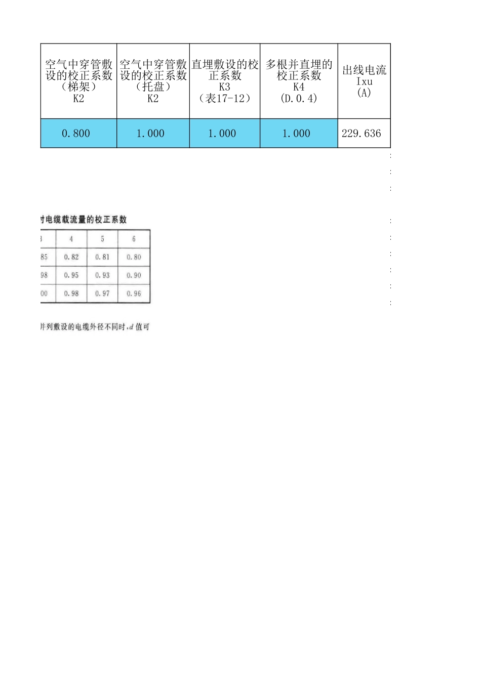 电缆计算选型校验Excel表(实用工具)_第3页