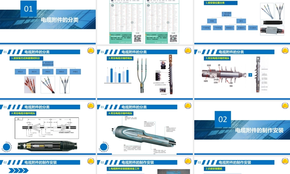 电力电缆附件安装方法及步骤