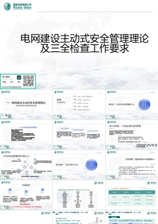 电网建设主动式安全管理理论及三全检查工作要求