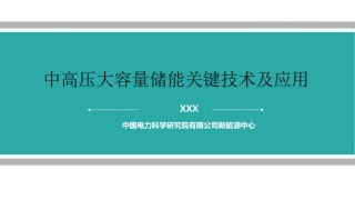 国网电科院：中高压大容量储能关键技术及应用 (1)
