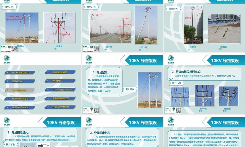 国网配电架空线路标准施工工艺(专业示例)