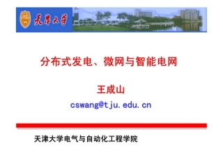 分布式发电、微网与智能电网