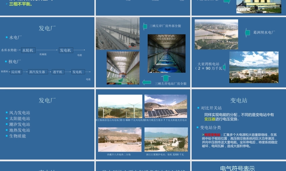 110页、发电厂电气基础知识