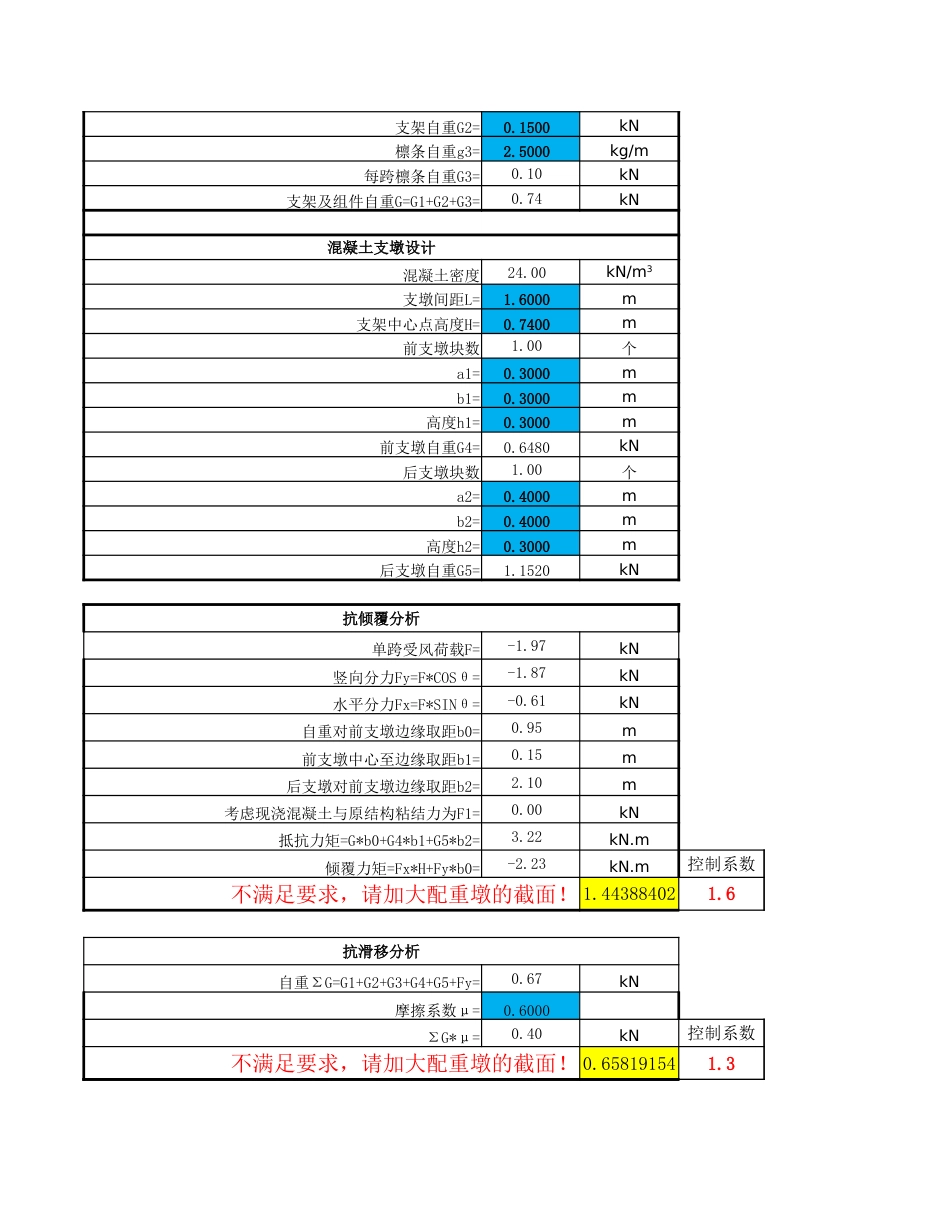 单排光伏组件基础荷载核算_第2页
