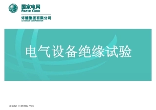 国家电网 电气设备绝缘试验培训课件