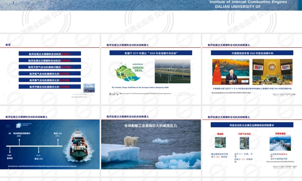 船用低碳及无碳燃料发动机燃烧特性（上）