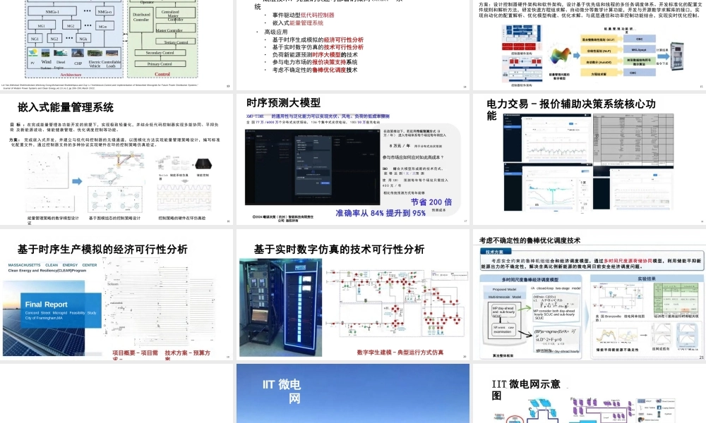 浙江大学PPT：智能微电网助力新型配电系统建设