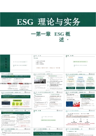 396页PPT：ESG理论与实务