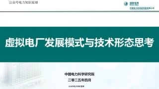 2025虚拟电厂发展模式与技术形态思考