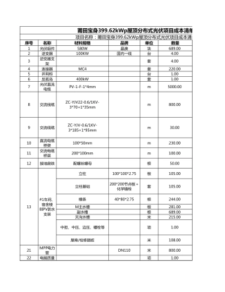 BIPV光伏电站报价