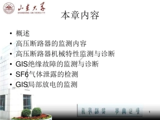 GIS和高压断路器绝缘故障、SF6气体泄露、局部放电诊断 