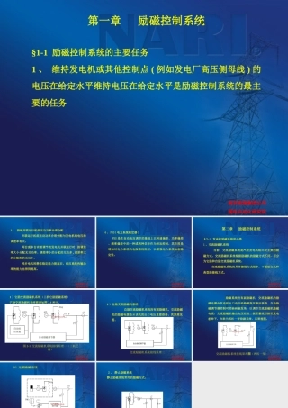 发电机励磁（励磁控制系统）