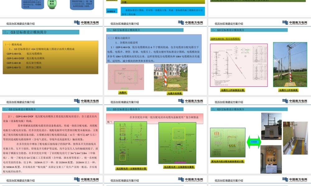 广东电网公司配网标准建设培训课件(低压部分)