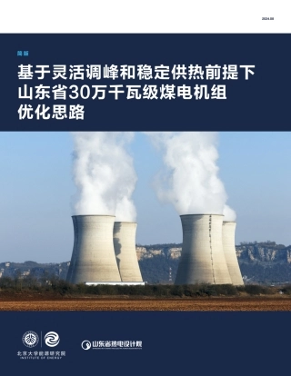 基于灵活调峰和稳定供热前提下山东省30万千瓦级煤电机组优化思路