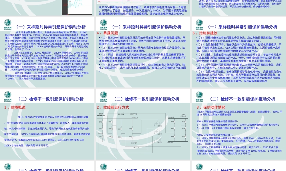 智能变电站典型故障案例分析