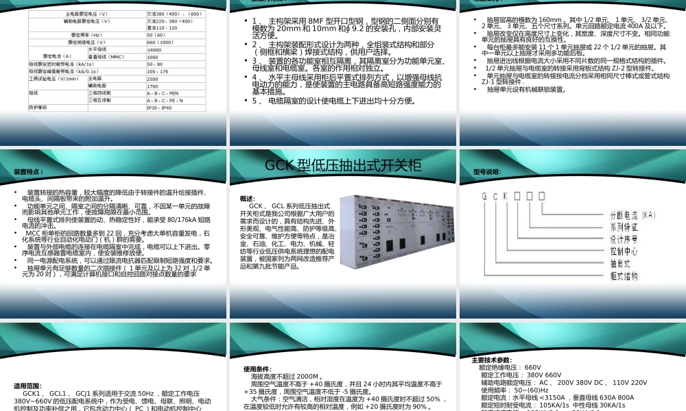高低压成套电气设备知识培训