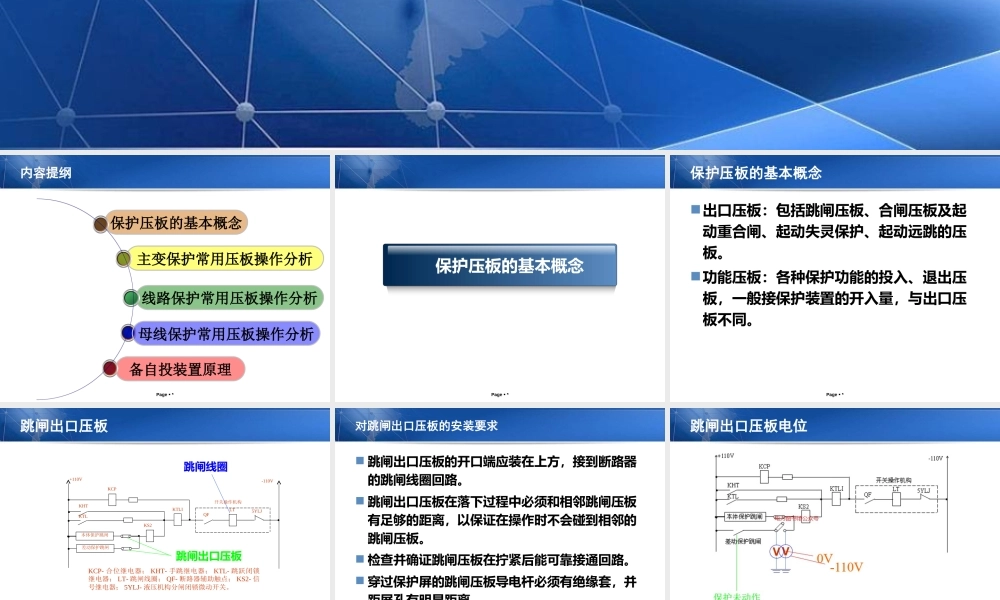 继电保护保护压板概念、操作解析