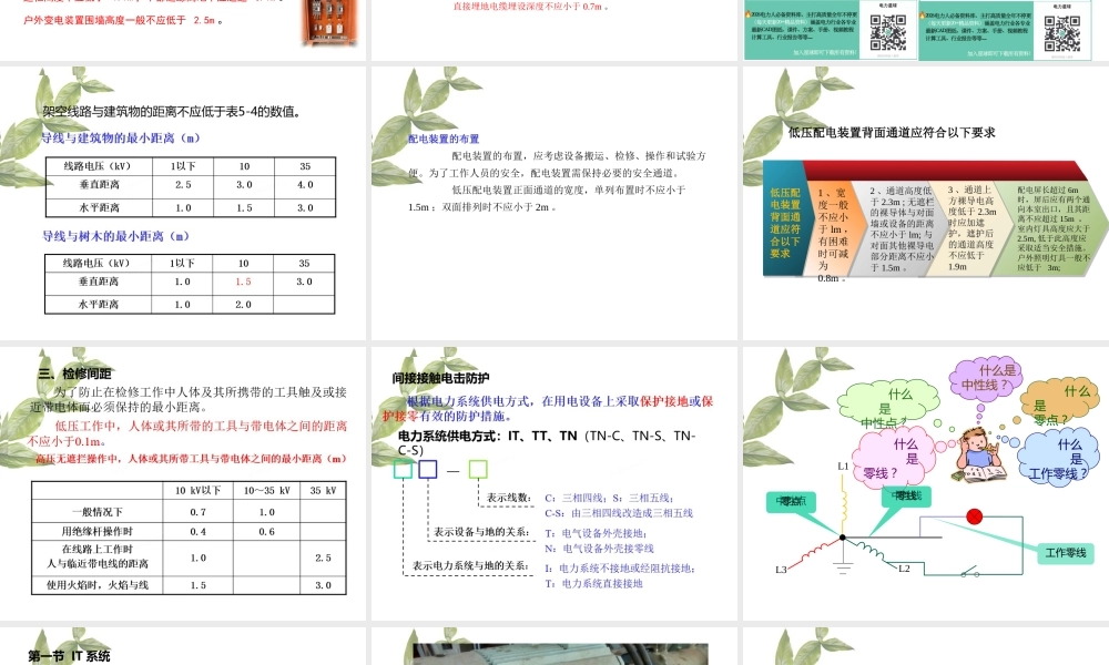 TN-C、TN-S、TN-C-S、TT、IT系统详解