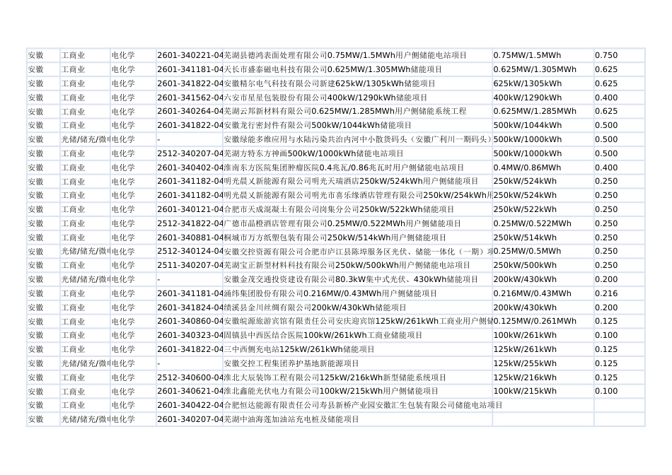 2026年1月各省投资备案新型储能项目（1251个）_第3页
