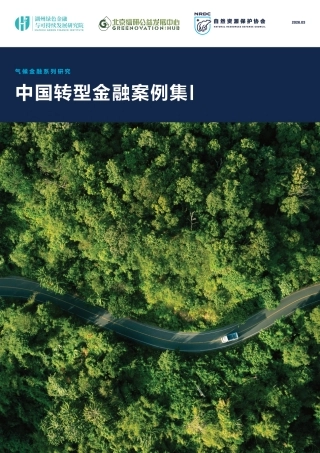 自然资源保护协会NRDC：中国转型金融案例集I