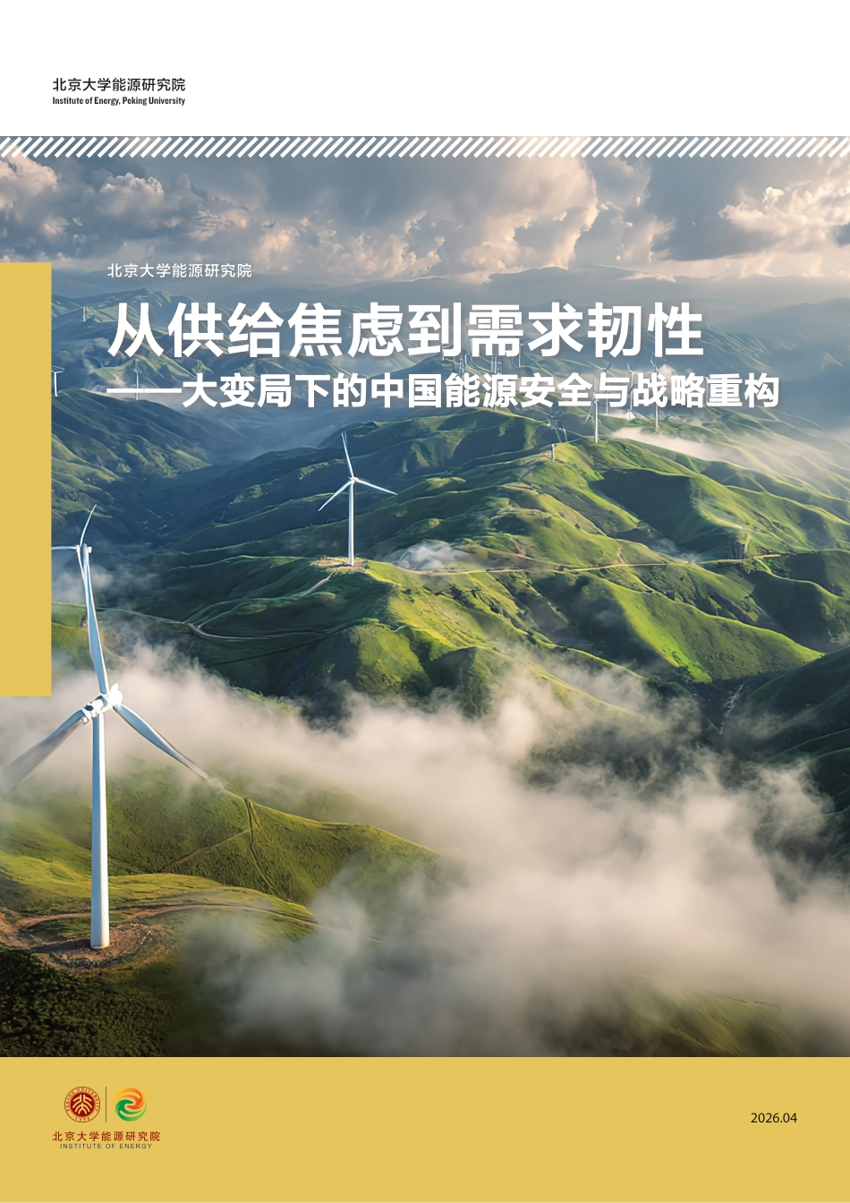 北京大学能源研究院：从供给焦虑到需求韧性——大变局下的中国能源安全与战略重构_第1页
