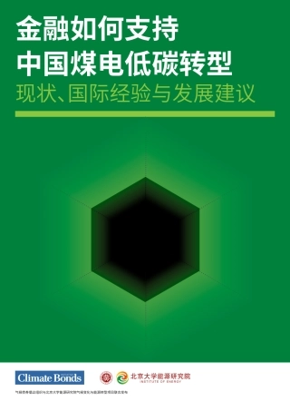 气候债券倡议组织：金融如何支持中国煤电低碳转型现状、国际经验与发展建议