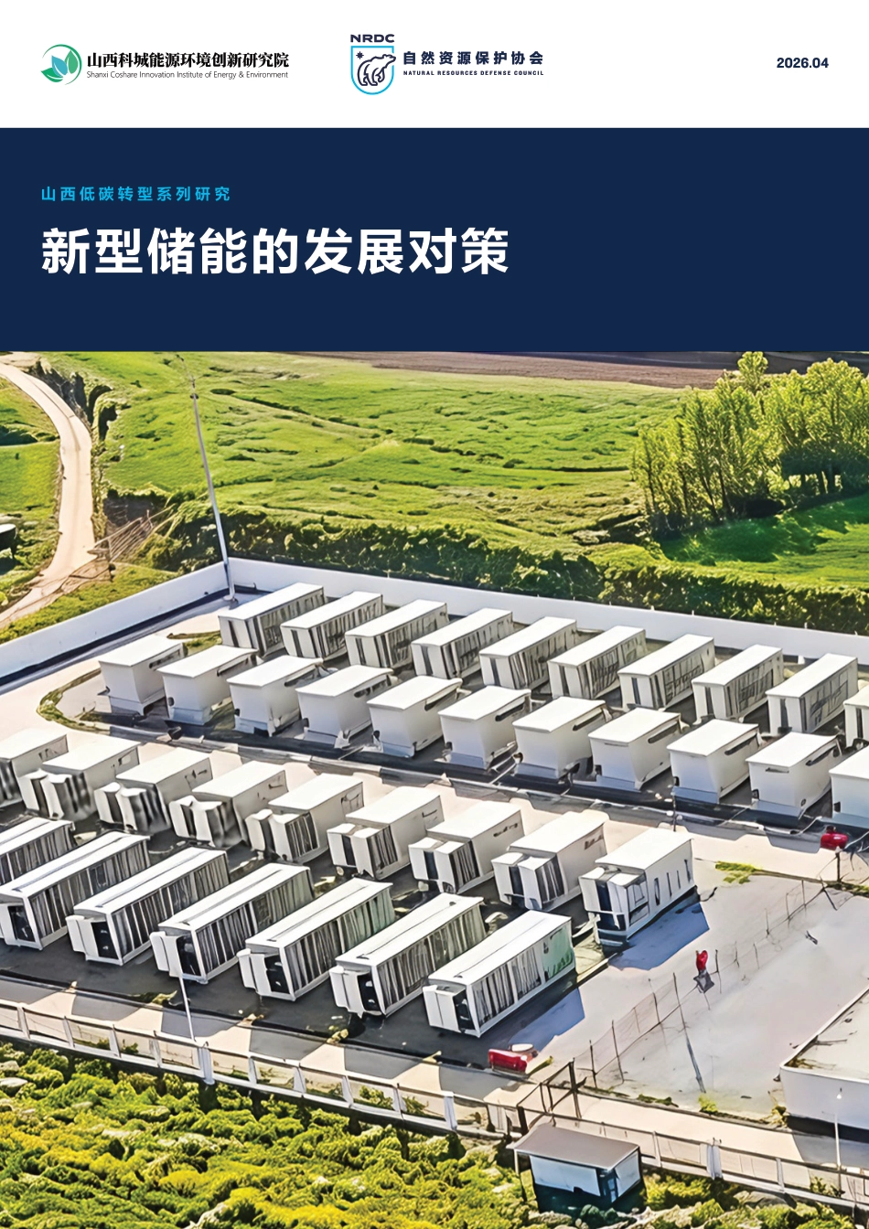 自然资源保护协会NRDC：新型储能的发展对策_第1页