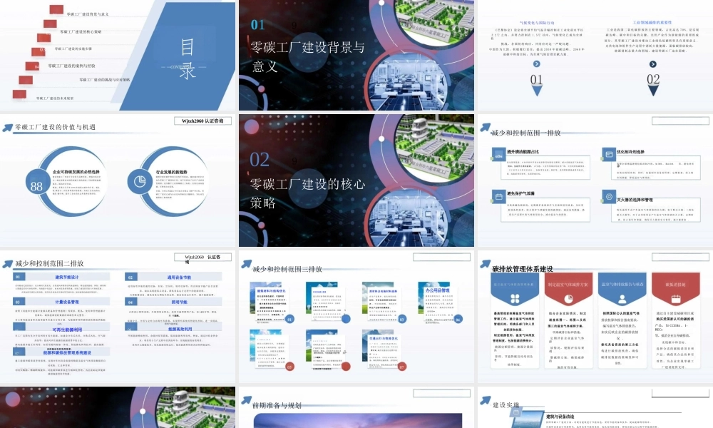2026零碳工厂建设方案PPT：以光伏企业为例