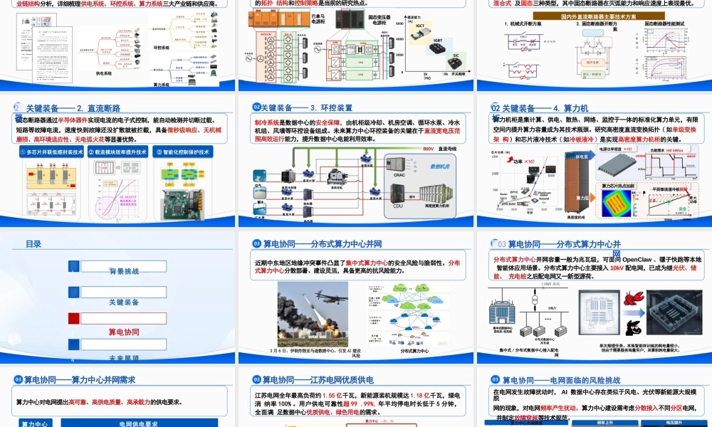 国网江苏PPT：新型电力系统支撑数据中心高效低碳发展