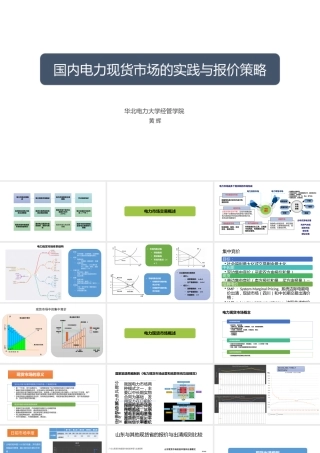 华北电力大学PPT：国内电力现货市场实践与报价策略V2.0（全152页）