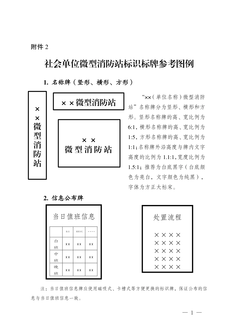 附件2.社会单位微型消防站标识标牌参考图例_第1页