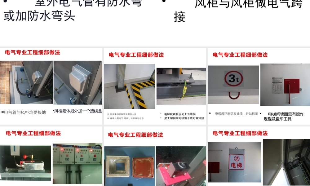 电气专业工程创奖细部做法(大量图例)