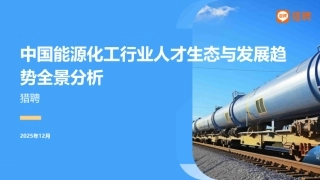 猎聘：中国能源化工行业人才生态与发展趋势全景分析