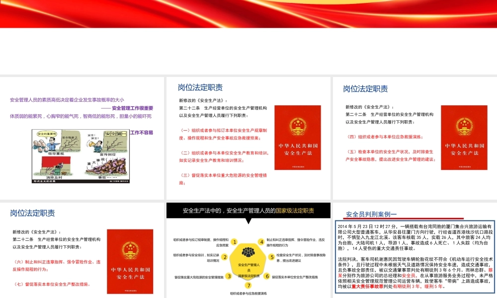 安全管理人员避责免责培训课件