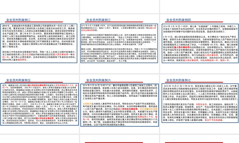 安全管理人员避责免责培训课件