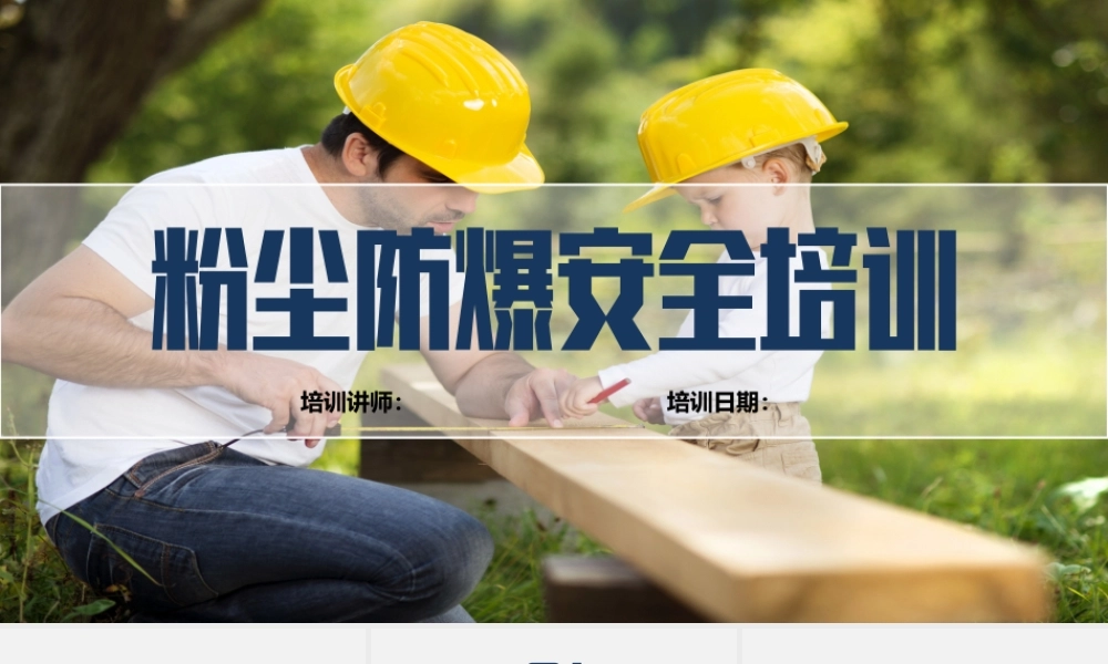  粉尘防爆安全培训