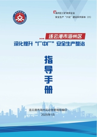 “厂中厂“安全生产整治指导手册